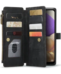 CaseMe C30 Samsung Galaxy A32 5G Hoesje Pasjeshouder Book Case Zwart