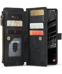 CaseMe C30 Samsung Galaxy S23 Hoesje Pasjeshouder Book Case Zwart