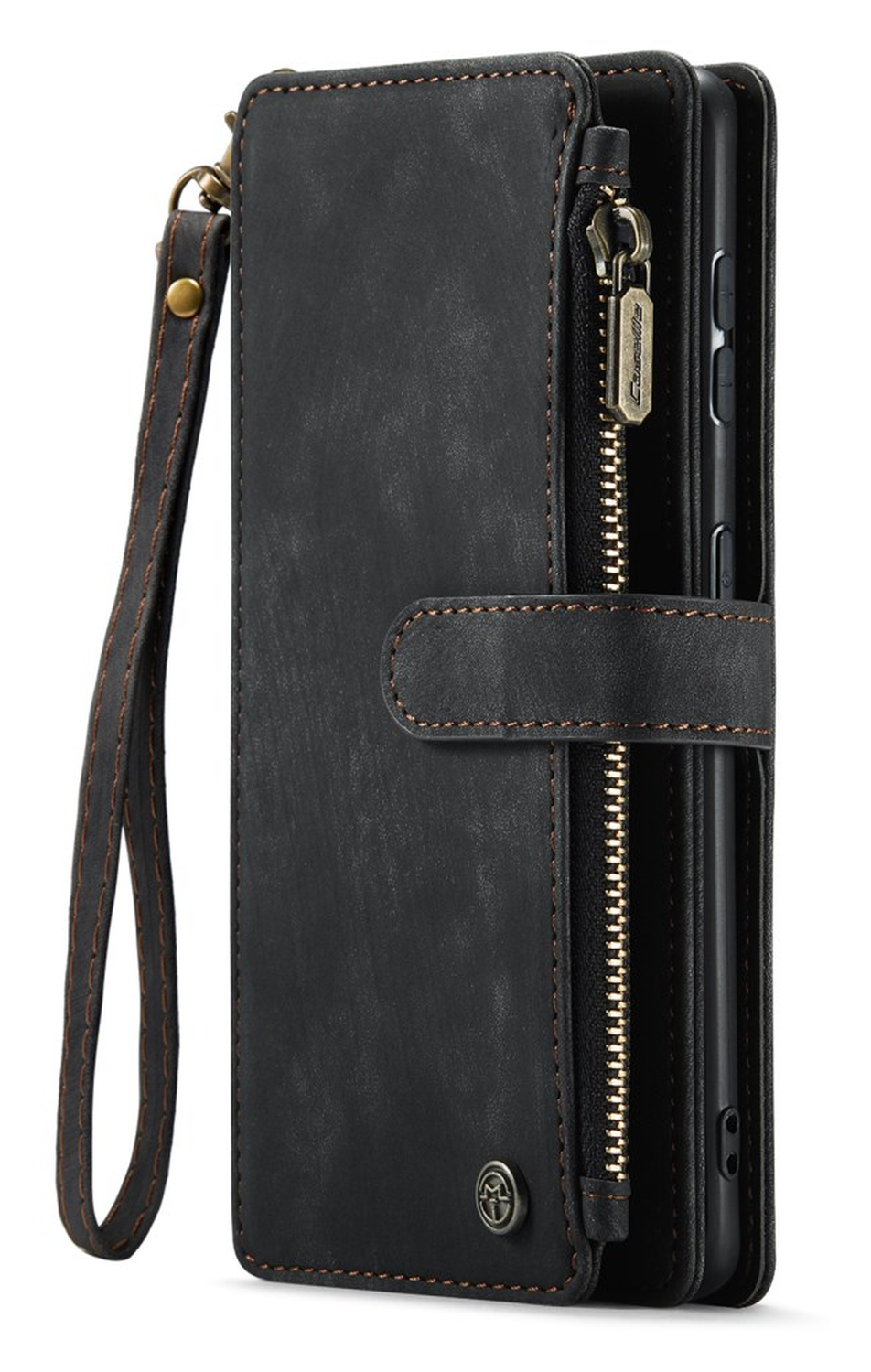 CaseMe C30 Samsung Galaxy S23 Hoesje Pasjeshouder Book Case Zwart afbeelding 8