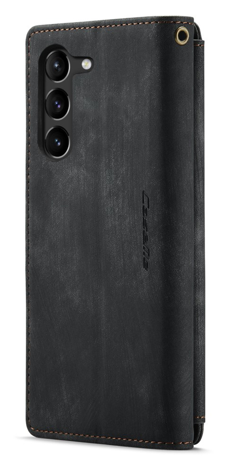 CaseMe C30 Samsung Galaxy S23 Hoesje Pasjeshouder Book Case Zwart afbeelding 9