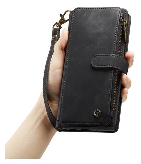 CaseMe C30 Samsung Galaxy S23 Hoesje Pasjeshouder Book Case Zwart afbeelding 7
