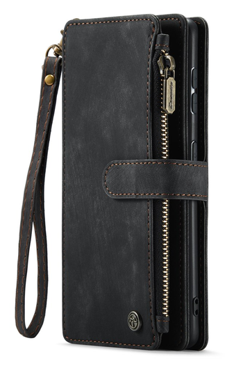 CaseMe C30 Samsung Galaxy S23 Hoesje Pasjeshouder Book Case Zwart afbeelding 8