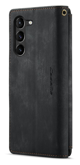CaseMe C30 Samsung Galaxy S23 Hoesje Pasjeshouder Book Case Zwart afbeelding 9