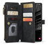 CaseMe C30 Samsung Galaxy S23 Hoesje Pasjeshouder Book Case Zwart afbeelding 1
