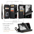 CaseMe C30 Samsung Galaxy S23 Hoesje Pasjeshouder Book Case Zwart afbeelding 5