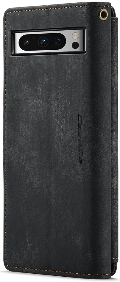 CaseMe C30 Google Pixel 8 Pro Hoesje Pasjeshouder Book Case Zwart afbeelding 13