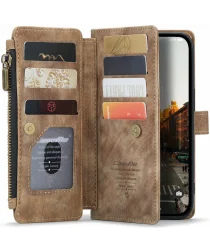 CaseMe C30 Apple iPhone 14 Pro Hoesje Pasjeshouder Book Case Bruin