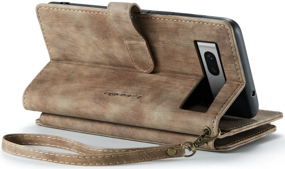 CaseMe C30 Google Pixel 7a Hoesje Pasjeshouder Book Case Bruin afbeelding 16