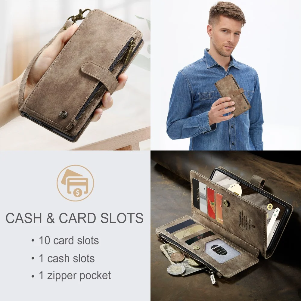 CaseMe C30 Google Pixel 7a Hoesje Pasjeshouder Book Case Bruin afbeelding 8