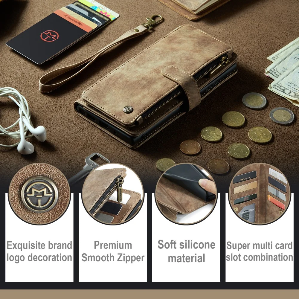 CaseMe C30 Google Pixel 7a Hoesje Pasjeshouder Book Case Bruin afbeelding 9