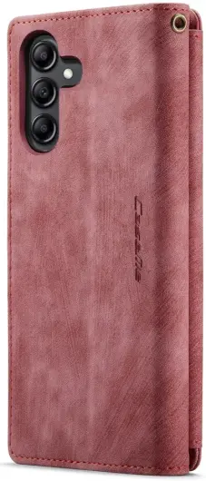 CaseMe C30 Samsung Galaxy A14 5G Hoesje Pasjeshouder Book Case Rood afbeelding 9