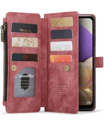CaseMe C30 Samsung Galaxy A23 Hoesje Pasjeshouder Book Case Rood