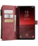 CaseMe C30 Samsung Galaxy S23 Plus Hoesje Pasjeshouder Book Case Rood
