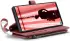 CaseMe C30 Samsung S23 Ultra Hoesje Pasjeshouder Book Case Rood afbeelding 14