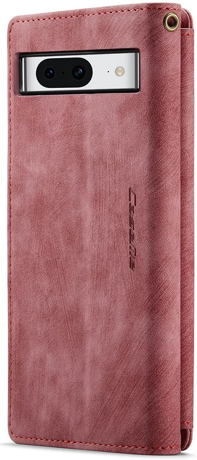 CaseMe C30 Google Pixel 8 Hoesje Pasjeshouder Book Case Rood afbeelding 13