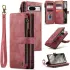 CaseMe C30 Google Pixel 8 Hoesje Pasjeshouder Book Case Rood afbeelding 15