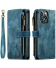 CaseMe C30 Apple iPhone 14 Pro Hoesje Pasjeshouder Book Case Blauw