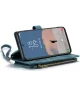 CaseMe C30 Samsung Galaxy S23 Hoesje Pasjeshouder Book Case Blauw