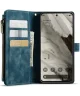 CaseMe C30 Google Pixel 8 Hoesje Pasjeshouder Book Case Blauw
