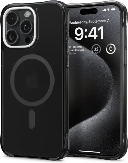 Spigen Cyrill Ultra Sheer Apple iPhone 15 Pro Max Hoesje MagSafe Zwart afbeelding 1