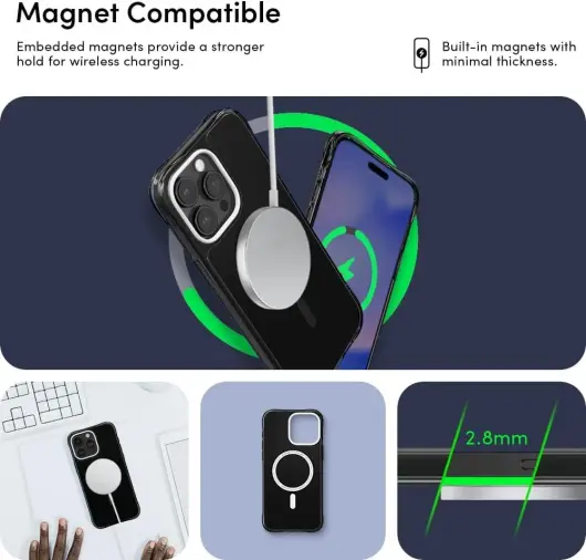 Spigen Cyrill Ultra Sheer Apple iPhone 15 Pro Max Hoesje MagSafe Zwart afbeelding 2