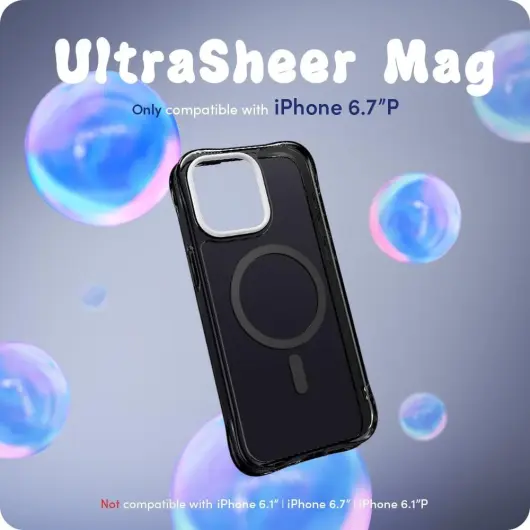 Spigen Cyrill Ultra Sheer Apple iPhone 15 Pro Max Hoesje MagSafe Zwart afbeelding 3