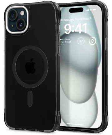 Spigen Cyrill Ultra Sheer Apple iPhone 15 Plus Hoesje MagSafe Zwart Hoesjes