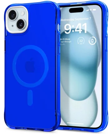 Spigen Cyrill Ultra Sheer Apple iPhone 15 Hoesje met MagSafe Blauw Hoesjes