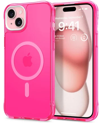 Spigen Cyrill Ultra Sheer Apple iPhone 15 Hoesje met MagSafe Roze Hoesjes