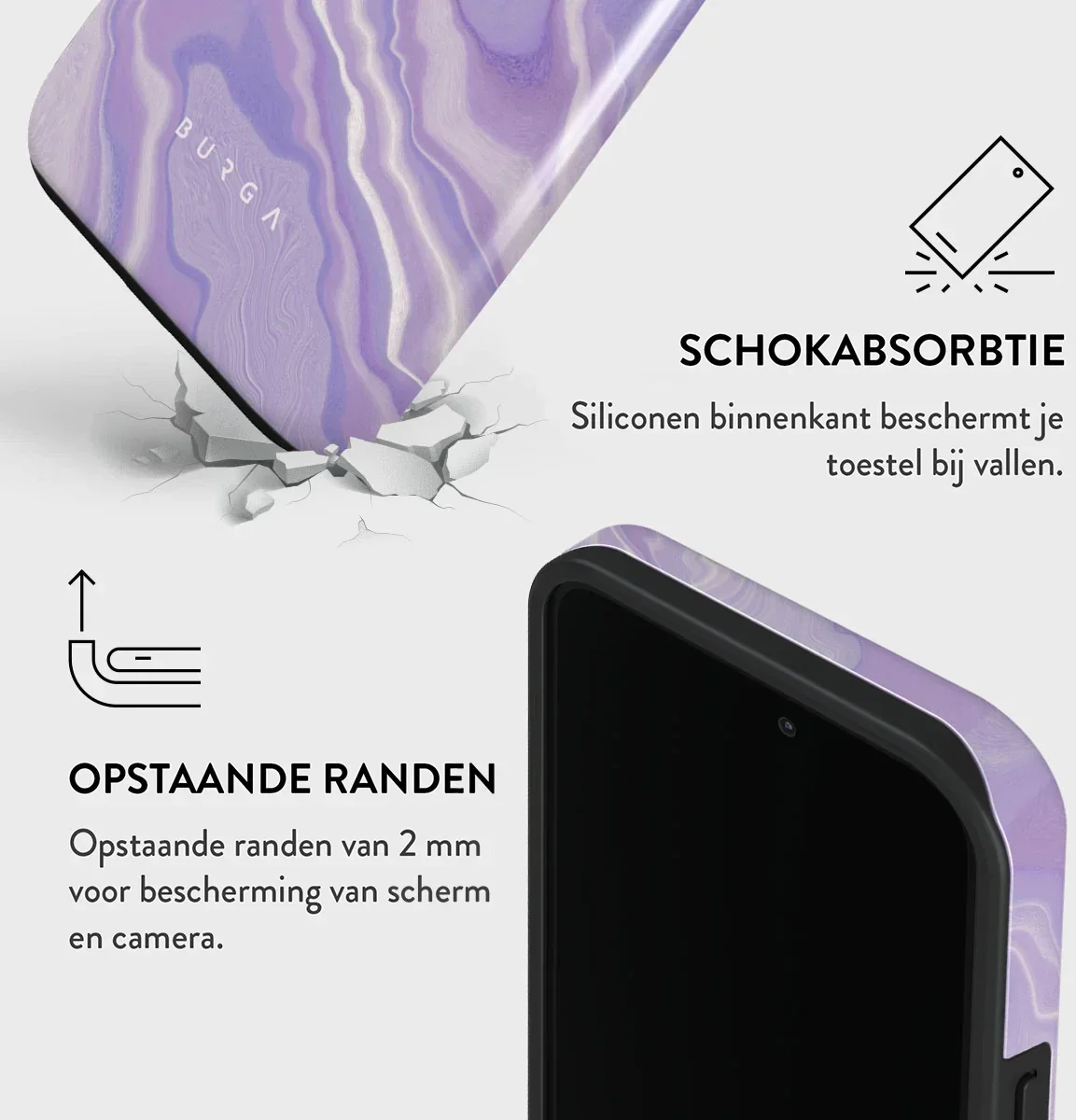 Burga Tough MagSafe Apple iPhone 15 Pro Hoesje Cliche afbeelding 5