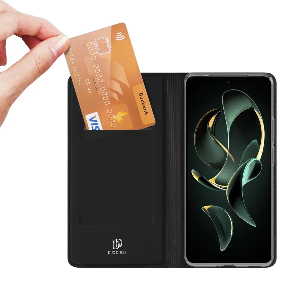 Dux Ducis Skin Pro Xiaomi 13T / 13T Pro Hoesje Portemonnee Zwart afbeelding 4