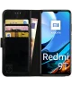 Rosso Element Xiaomi Redmi 9T Hoesje Book Case Wallet Zwart