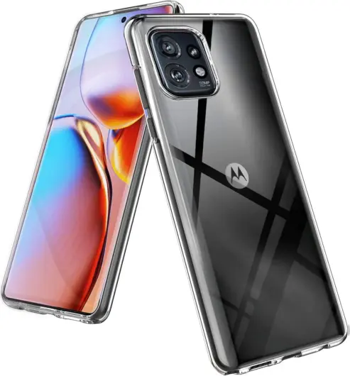 Motorola Edge 40 Neo Hoesje Dun TPU Back Cover Transparant afbeelding 1