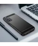 Samsung Galaxy A05S Hoesje Geborsteld TPU Flexibele Back Cover Zwart