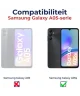 Samsung Galaxy A05S Hoesje Geborsteld TPU Flexibele Back Cover Zwart