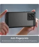 Motorola Edge 40 Neo Hoesje Geborsteld TPU Flexibele Back Cover Zwart