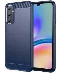 Samsung Galaxy A05S Hoesje Geborsteld TPU Flexibele Back Cover Blauw