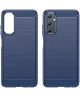 Samsung Galaxy A05S Hoesje Geborsteld TPU Flexibele Back Cover Blauw