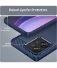 Motorola Edge 40 Neo Hoesje Geborsteld TPU Flexibele Back Cover Blauw