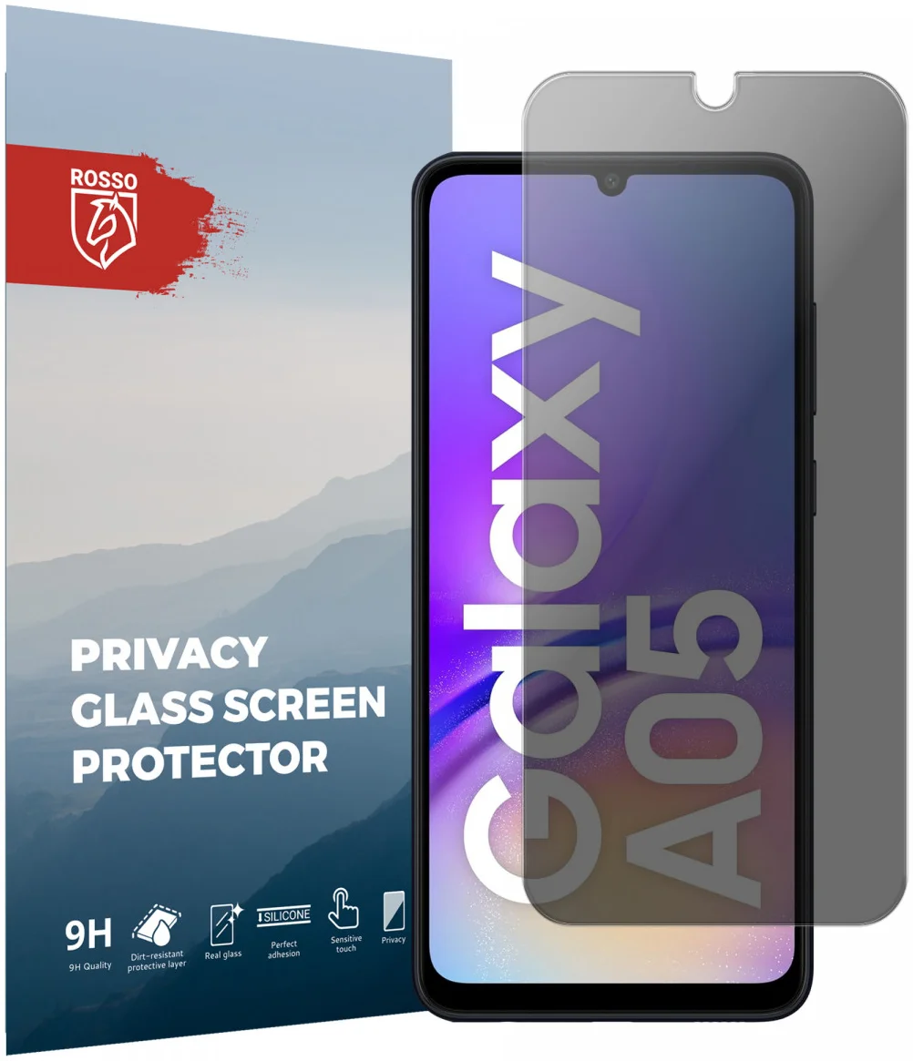 Rosso Samsung Galaxy A05 9H Tempered Glass Screen Protector Privacy afbeelding 1