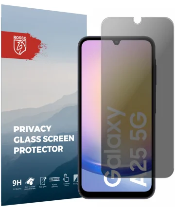 Rosso Samsung Galaxy A25 9H Tempered Glass Screen Protector Privacy Screen Protectors