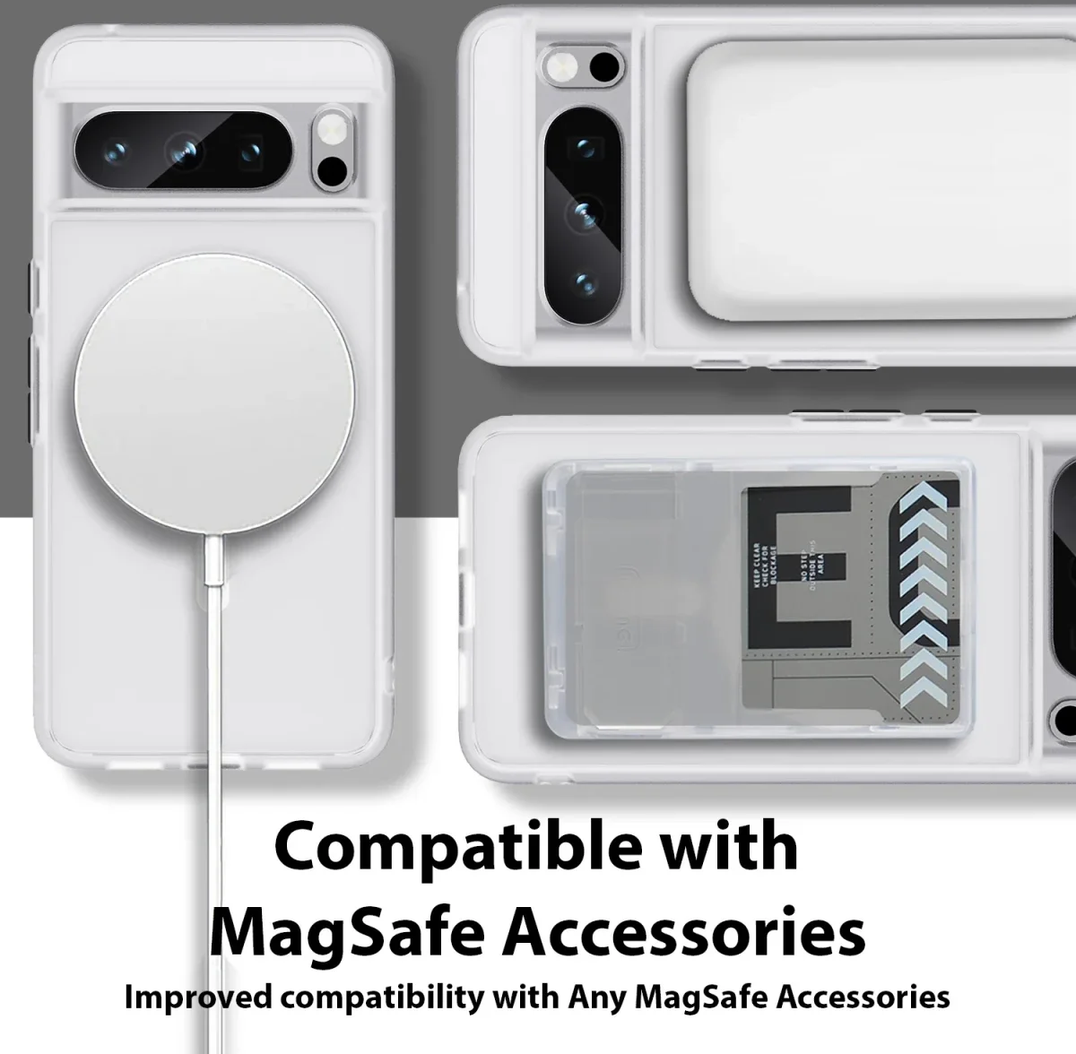 Whitestone Scope Case Google Pixel 8 Pro Hoesje MagSafe Zwart afbeelding 5