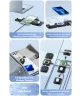 Essager 3-in-1 Opvouwbare Draadloze Lader iPhone/AirPods/Watch Zwart