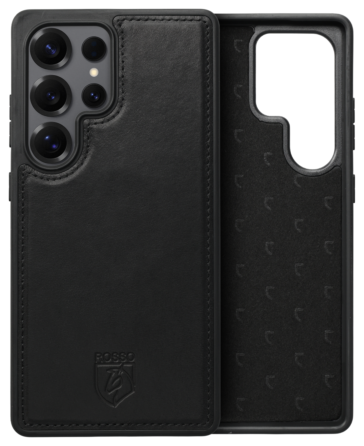 Rosso Elite Samsung Galaxy S24 Ultra Hoesje MagSafe Leer Zwart afbeelding 8