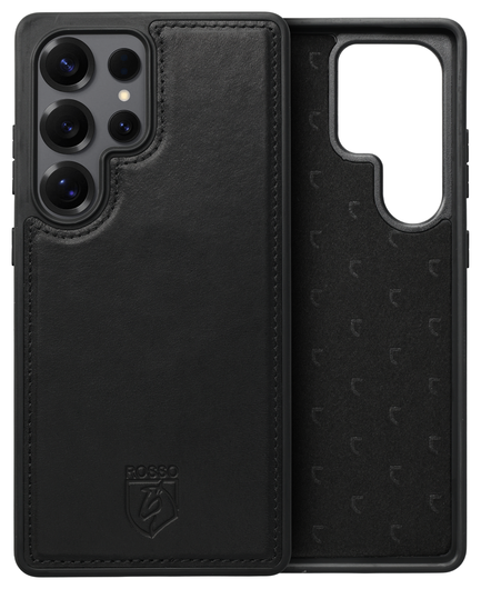 Rosso Elite Samsung Galaxy S24 Ultra Hoesje MagSafe Leer Zwart afbeelding 8