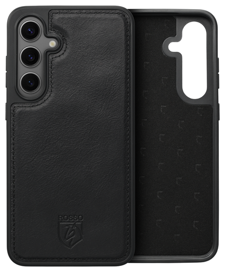 Rosso Elite Samsung Galaxy S24 Plus Hoesje MagSafe Leer Zwart afbeelding 8