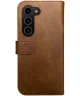 Rosso Element Samsung Galaxy S24 Hoesje Book Case Wallet Bruin
