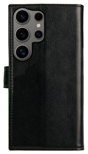 Rosso Element Samsung Galaxy S24 Ultra Hoesje Book Case Wallet Zwart afbeelding 2
