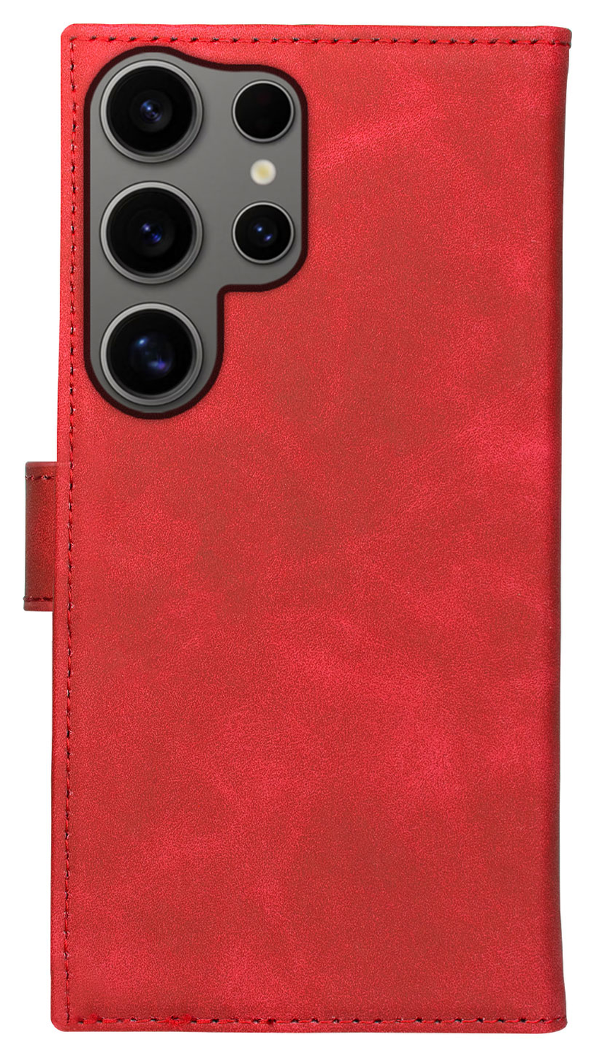 Rosso Element Samsung Galaxy S24 Ultra Hoesje Book Case Wallet Rood afbeelding 2