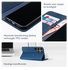 Rosso Element Samsung Galaxy S24 Ultra Hoesje Book Case Wallet Blauw afbeelding 3